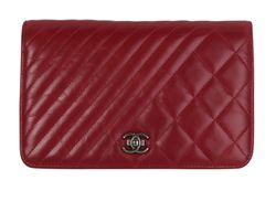 Quilted WOC, Glazed Calfskin, Red, 20820900, DB, B, 3*